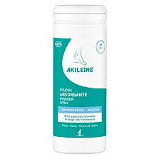 Púder na nohy s bambusovým práškom, Akileine Green - 75 g