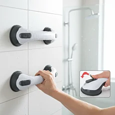 Oporné madlá s prísavkami do kúpeľne a WC – sada 2 ks
