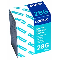 Sterilné lancety na odber krvi Conex 28G - 100 ks