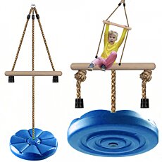 Detská záhradná hojdačka Disc Swing, 30 cm, modrá