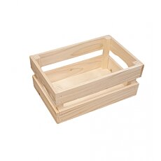 Drevená úložná bednička/box, 33 x 22 x 14 cm