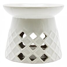 Arómalampa 10 cm Rombo, biela