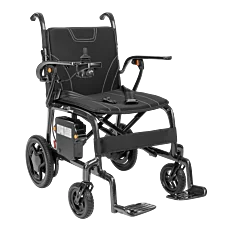 Ultraľahký skladací elektrický invalidný vozík Fly s karbónovým rámom - do 115 kg