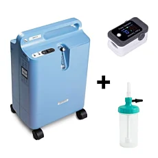 Kyslíkový koncentrátor na domáce použitie EverFlo + Pulzný oximeter