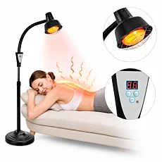 Terapeutická infračervená lampa Sollux so stojanom s časovačom a UV filtrom - 275 W