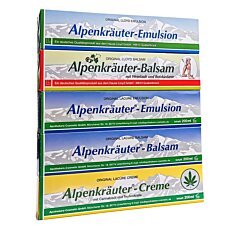 Alpské maste - 2 x emulzia, 2 x balzam, 1 x krém, 5 x  200ml
