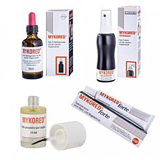 Mykored® Quatro midi set na liečbu plesne nôh a  nechtov - 4 výrobky