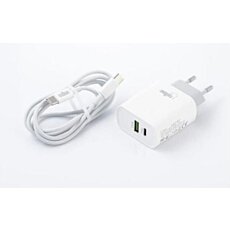 Adaptér a nabíjačka mobilného telefónu s USB a USBC porom a káblom lightning