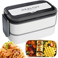 Obedár s príborom XXL - Box na jedlo na cesty 1,4 l