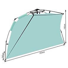 Plážový stan Tent UV Protect – Vodeodolný stan s ochranou pred slnkom a vetrom