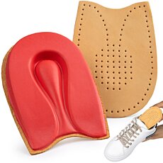 Podpätenky tlmiace kožené latex proti pätovej ostrohe ComfortHeel, tvrdé