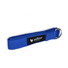 Popruh na jogu Strap Yoga, 183cm x 3,8cm, modrý