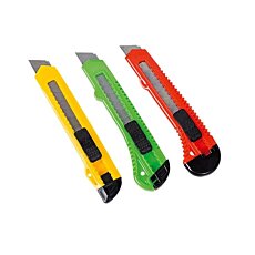 Sada nožů s vysouvacími čepelmi SharpCut, 3 ks