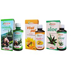 Medvedí cesnak + Aloe Vera + Včelí peľ výluh, 100% prírodný koncentrát