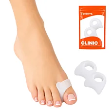 Gélový oddeľovač prstov na nohe Ortex na Hallux valgus, 1 pár