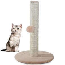 Škrabadlo - sisalový stĺpik s loptičkou pre mačku, 43 cm