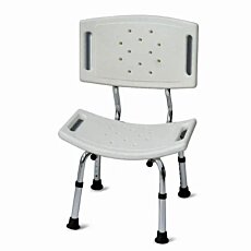 Výškou nastavitelná židle do sprchy s opěradlem KP 350L