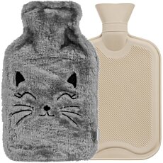 Termofor v plyšovém návleku, kočka 1800 ml