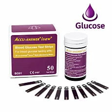 Testovacie prúžky na glukózu Accu-Answer - 50 ks