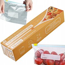 Vzduchotesné fóliové vrecká so zipsom na potraviny 23 x 15 cm – 15 ks