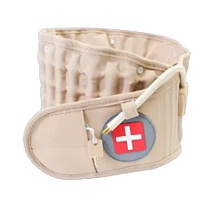 Nafukovací trakčný bedrový pás proti bolesti chrbtice