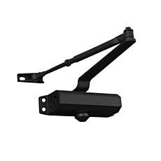 Univerzální hydraulický zavírač dveří 40 - 60 kg, černý