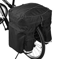 Veľká dvojitá taška na nosič bicykla, 40l