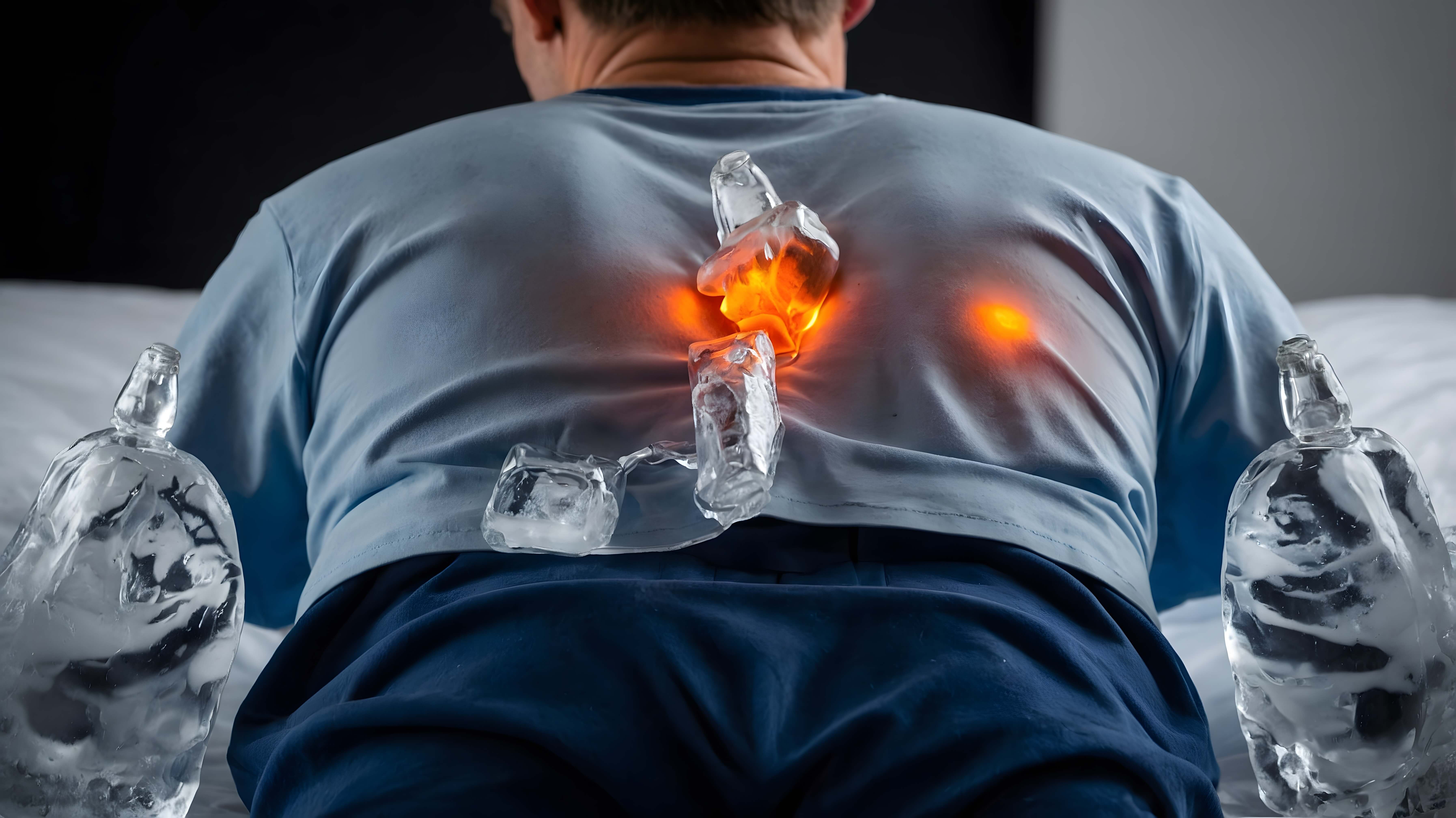 teplá a studená terapia na bolesť chrbta